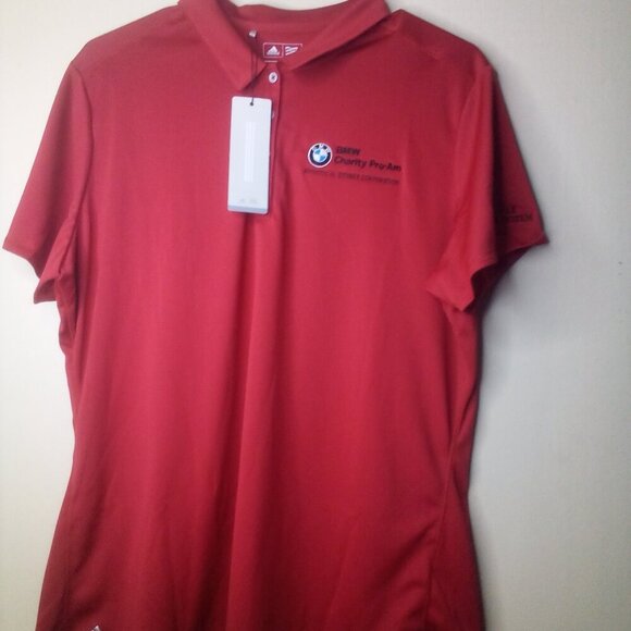 Adidas Polo Shirt BMW Charity Pro-Am Women 2XL Short Sleeve Red - Picture 15 of 16